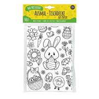 WishOf.Me - Papier-Tischdecke Ostern zum Ausmalen - Kreativer Malspaß für Kinder