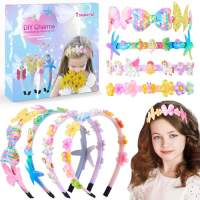 WishOf.Me - Mädchen Geschenke Bastelset - Einhorn Haarschmuck für kreative Kids